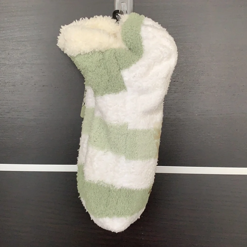 Muk Luks Shea Butter Infused Striped Shortie Cabin Socks